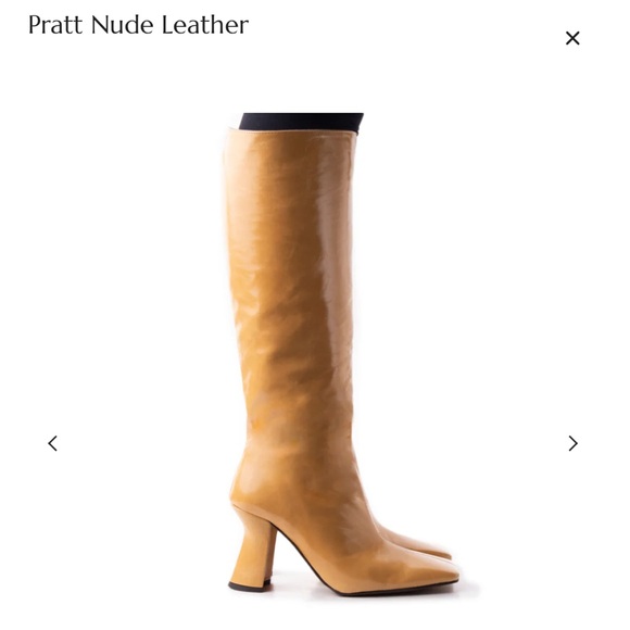 L’Intervalle Pratt Nude Leather Knee High Boot, Size 38 NEVER BEEN WORN - Picture 2 of 3